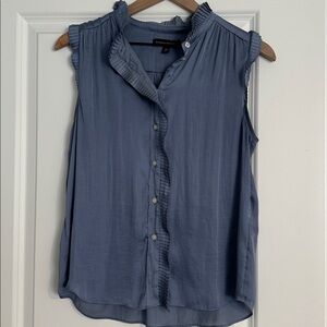 Banana Republic Blue Sleeveless Blouse